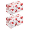 thumbnail image 3 of 2pcs Clear Toiletry Bag Multifunction Portable Waterproof Cosmetic Bag Camping Supply, 3 of 8