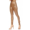 thumbnail image 5 of Sakkas Matte Liquid High Waist Stretch Leggings - Made in USA - Camel - Small, 5 of 6