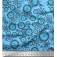 thumbnail image 1 of Soimoi Cotton Voile Fabric Floral & Damask Ethnic Decor Fabric Printed Yard 42 Inch Wide, 1 of 1