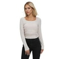 thumbnail image 4 of Women's Simple Basic Square Neck Knitted Top T-shirt Weardear, 4 of 7
