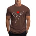 thumbnail image 2 of Tops para hombre, blusas y camisas de cuello redondo y manga corta para hombre, blusas casuales de cuello redondo con estampado de moda para hombre, blusas de cuello redondo y manga corta, camisas par, 2 of 6