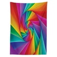 thumbnail image 3 of Ambesonne Trippy Tablecloth Rectangular Table Cover, Abstract Art Vivid Swirl, 52"x70", Multicolor, 3 of 4