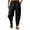 Black, variant on Mens Harem Pants, Striped Textured Baggy Trousers Drop Crotch Loose Fit Summer Beach Yoga Bottoms Pink 2XL