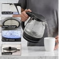 thumbnail image 4 of OVENTE Electric Kettle, 1.5L Borosilicate Glass Countertop Water Heater and Boiler for Coffee or Tea, BPA-Free, Auto Shut-Off, Boil-Dry Protection, Removable and Washable Spout Filter, Black KG83B, 4 of 8