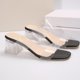 thumbnail image 5 of Vestidos de Verano de Tamaño Mayor de las Mujeres Correas de Tacón Del Dedo Del Pie Superior Transparentes para Tacones Altos Sandalias de Moda Y Cómodas, 5 of 9