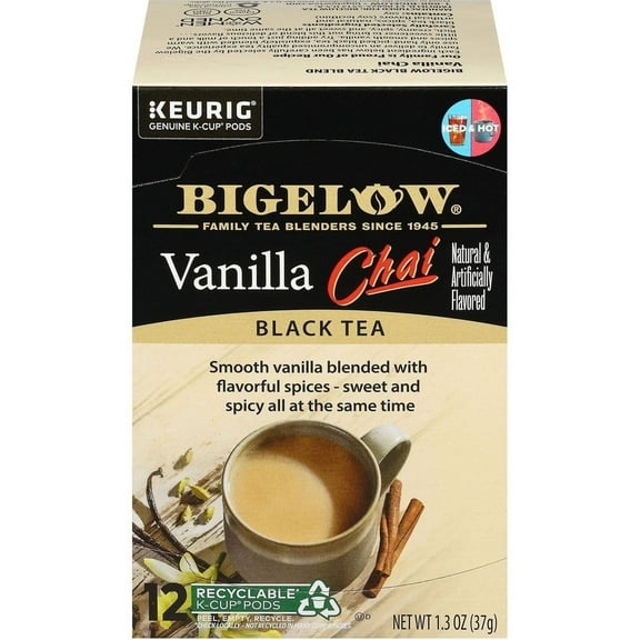 Bigelow Vanilla Chai Tea Single Serve K Cup - 12 ct (Pack of 1)
