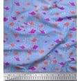 thumbnail image 1 of Soimoi Rayon Fabric Bubbles & Fish Ocean Print Fabric by the Yard 42 Inch Wide, 1 of 1