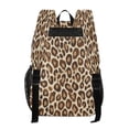 thumbnail image 3 of PVC Transparent Backpacks Clear Backpack for Travel and Outings Brown Leopard Print Pattern, 3 of 7