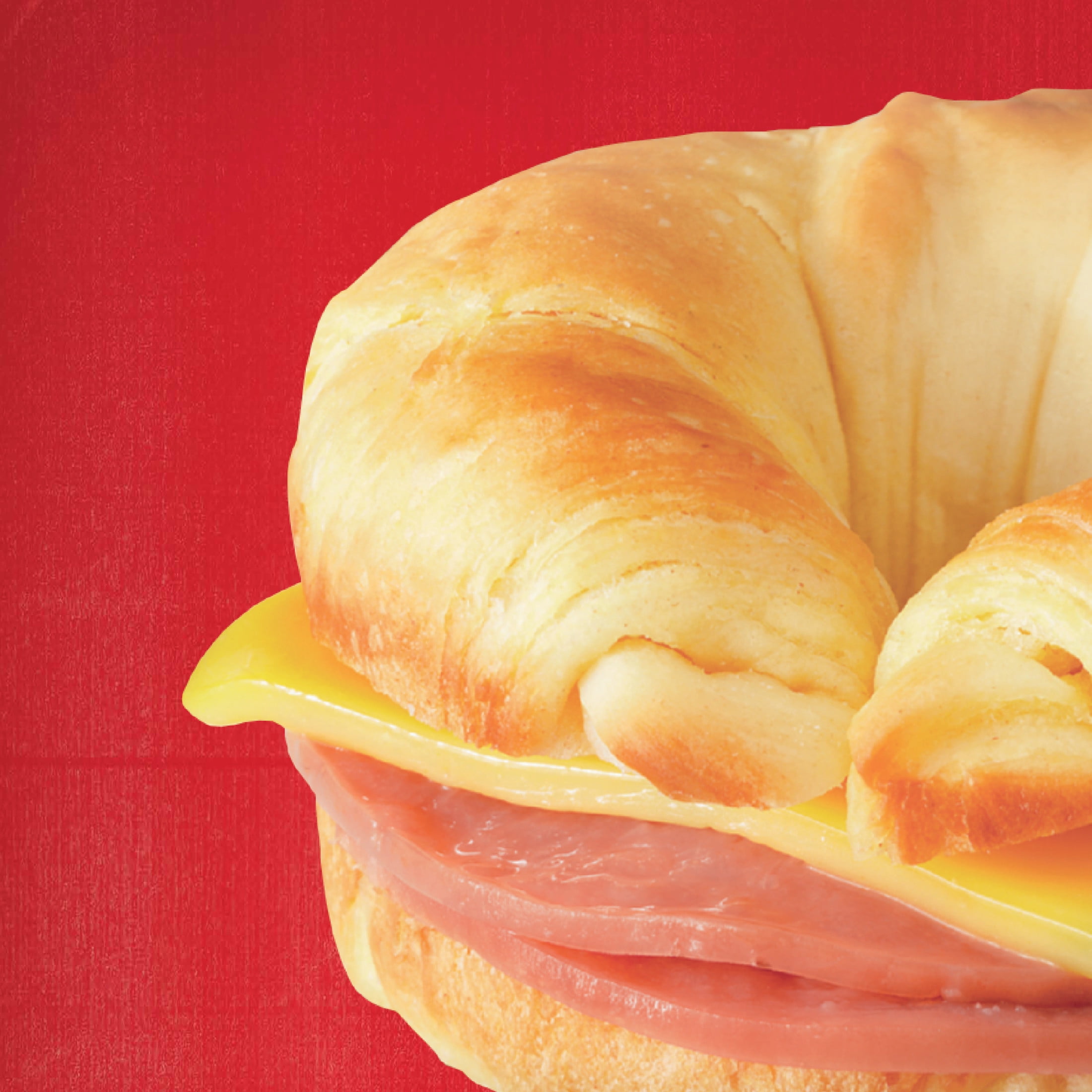 Jimmy Dean Frozen Breakfast Sandwich, Ham & Cheese Croissant, 8 Count