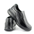 thumbnail image 2 of Laforst Jet Mens Man Made Water and Stain Resistant Work Slip Resistant Double Gore Slip On Flats Black, 2 of 8