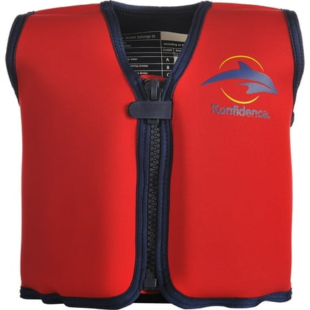 Konfidence The Original Jacket - Children and Youth Swim Jacket (Red/Yellow 4-5 Years)