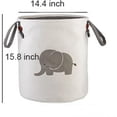 thumbnail image 5 of Cesto para la colada, cestas de almacenamiento para guardería, colección de lino y algodón, organizador, bolsas plegables de tela de lona, ​​elefante, 5 of 5