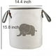 thumbnail image 5 of Cesto para la colada, cestas de almacenamiento para guardería, colección de lino y algodón, organizador, bolsas plegables de tela de lona, ​​elefante, 5 of 5