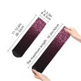 thumbnail image 4 of Rocae Pink Glitter Sparkles A for Premium Adult Socks,Comfortable, Breathable, and Durable Socks, Perfect for Everyday Wear, 4 of 7