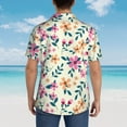 thumbnail image 6 of Easygdp Cute Flower Men's Hawaiian Shirts Print Lapel Short Sleeve for Beach, vacation, party, casual occasions - X-Large, 6 of 9