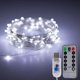 thumbnail image 5 of Juego de 2 luces de cadena alimentadas por USB, 10 m/32,8 pies, 100 LED de alambre de cobre, micro luces de cadena para interiores para Navidad, dormitorio, boda, fiesta de cumpleaños, Navidad, Año Nu, 5 of 5