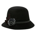 thumbnail image 1 of Sombrero estilo bombín vintage Desiderio para mujer, elegante sombrero tipo pescador para dama, 1 of 5