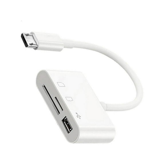 Yammee USB C to Memory Card Reader USB Camera Card Reader OTG Adapter Compatible for Smartphones Laptop PC Camera Connection