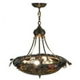 thumbnail image 4 of Lighting 22.5'W Greenbriar Oak W/Uplights Inverted Pendant, Antique Copper - 148006, 4 of 4
