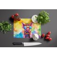 thumbnail image 3 of Carolines Treasures DAC4026LCB 15 x 12 in. Hippie Animal Pig Glass Cutting Board, 3 of 5