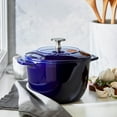 thumbnail image 2 of Staub Cast Iron 1.5-qt Petite French Oven - Dark Blue, 2 of 7