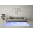 thumbnail image 3 of Ahgly Company Indoor Square Abstract Blue Contemporary Area Rugs, 4' Square, 3 of 4