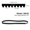 thumbnail image 2 of Unique Bargains 390J8 PJ V-Ribbed Belt, EPDM Industrial Transmission Serpentine Belt, 2 Packs, 2 of 5