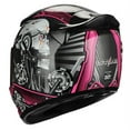 thumbnail image 5 of 1STORM MOTORCYCLE BIKE FULL FACE HELMET HJDJ11 MECHANIC SKULL PINK, 5 of 5