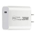 thumbnail image 2 of 20W Wall Charger for Samsung Galaxy S24 Ultra (USB-C Power Delivery Fast Charging High Powered Port) - White, 2 of 7