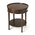 thumbnail image 1 of Butler Specialty Transitional Round Accent Table In Plantation Cherry, 1 of 5