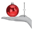 thumbnail image 2 of Old World Christmas Hanging Mouth-Blown Glass Ornament Set for Trees, Classic Balls, 3.5" (6 Count), 2 of 3
