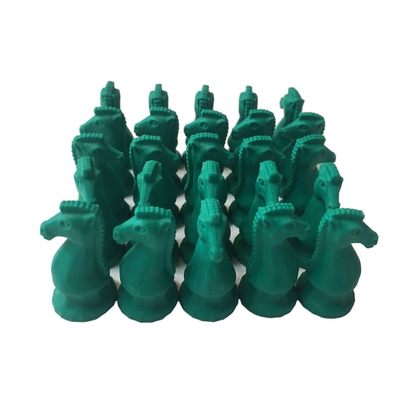 Juego de ajedrez Green Knight de Eraser WE Games, 25 unidades