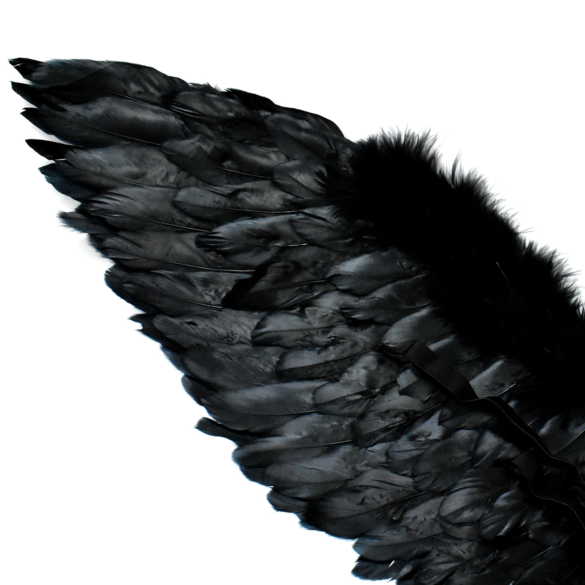 Angel Wings and Halo Costume Accessory for Adults, Black, 2 Pieces, Halloween by Way To Celebrate