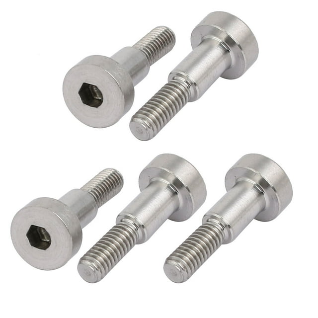 Unique Bargains 5pcs Hex Socket Shoulder Bolt 5mm Shoulder Dia 8mm Shoulder Length M4 Thread