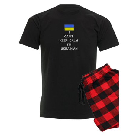 

CafePress - Can t Keep Calm I m Ukrainian Ukraine Flag Pajamas - Men s Dark Pajamas