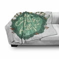 thumbnail image 3 of Beach Saying Soft Flannel Fleece Throw Blanket, Exotic Summer Vacation Concept Just Another Day in Paradise Art, Cozy Plush for Indoor and Outdoor Use, 50" x 70", Multicolor, by Ambesonne, 3 of 6