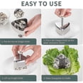 thumbnail image 5 of Onigiri Mold, Stainless Steel Rice Ball Mold Sushi Maker, Classic Triangle Musubi Mold Lunch Bento, 5 of 5