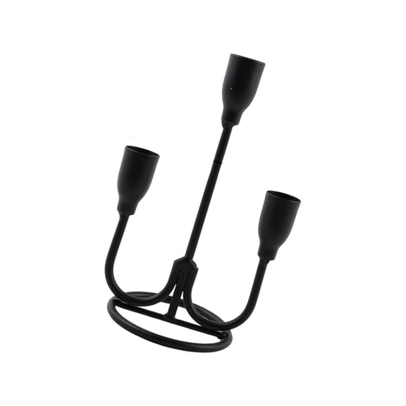 AOOOWER Farmhouse 3 Arm Taper Candle Stand Metal Candelabra Banquets Table Decoration