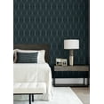 thumbnail image 2 of NextWall Blue Denim & Pewter Geo Diamond Peel and Stick Wallpaper - 20.9 ft. W x 18 ft. L Roll, 2 of 7