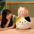 thumbnail image 3 of Super Soft Plush Cat Pillow, Can Be Used for Sofa Beds and Chairs, (Pink, 35Cm), 3 of 5