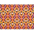 thumbnail image 2 of Zelouf Dreamy I Katt On Ity  , Sewing, DIY, Crafts Fabric by the Yard, 834 Orange/pink, 5 Yard, 2 of 2