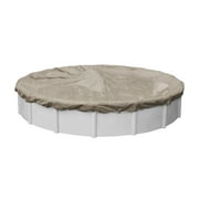 Pool Mate 12 Year Extra Heavy-Duty Sandstone Round Winter Pool Cover, 30 ft. Pool