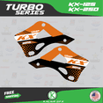 thumbnail image 2 of Kalair GFX Graphics Kit for Kawasaki KX250 (1999-2002) Turbo Series, 2 of 5
