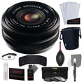 thumbnail image 1 of Fujifilm XF 18mm f/2 R Bundle with Striker Deluxe Photo Starter Kit (11 Pieces) + 3-Piece Multi-Coated HD Filter Set (52mm UV/CPL/ND8)  + Keep Co. Lens Pouch -Medium (4 Item), 1 of 7