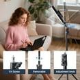 thumbnail image 4 of 10-inch LED Video Light Kit with 63" Tripod Stand - Adjustable 3-Color Lighting for YouTube/TikTok/Live Streaming, Includes Phone Mount, 4 of 10