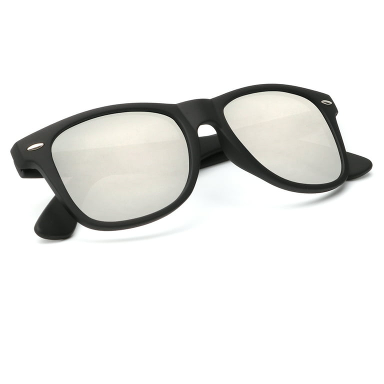 Polarized Sunglasses for Men and Women Matte Finish Sun glasses Color  Mirror Lens 100% UV Blocking 