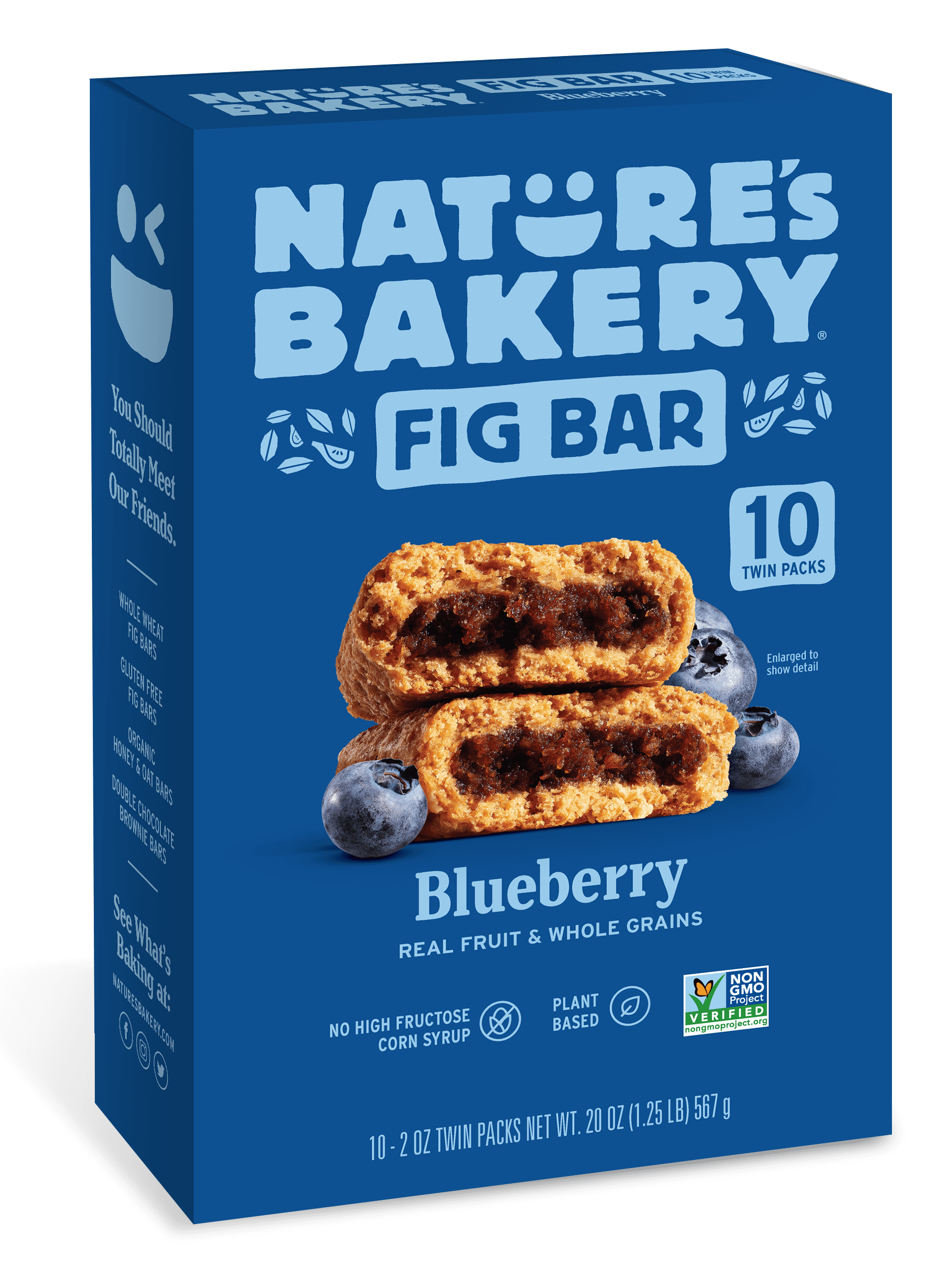 Nature's Bakery Blueberry Fig Bars, 10 Twin Packs, 2 Oz each Walmart