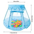 thumbnail image 2 of HLONK Ocean Ball Pool Princess House, Collapsible Star Tent, Play House Toys (1* Blue Children's Tent + 1* Star Light String Warm Light),Do Not Include Toy Balls, 2 of 5