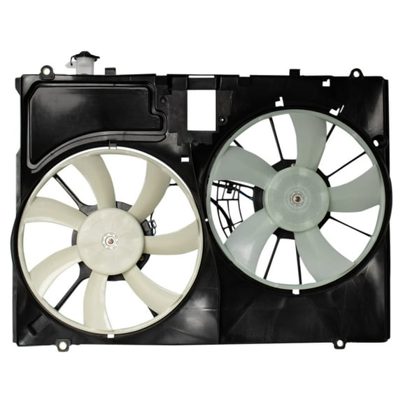 TRQ Dual Radiator Cooling Fan Assembly w/o Module for 07-09 Lexus RX3500 New RFA80434