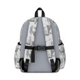 thumbnail image 3 of Highland Cow and Hat Print Cute School Backpack with Padded Back and Adjustable Shoulder Straps 13.4"x11"x4.7", 3 of 5